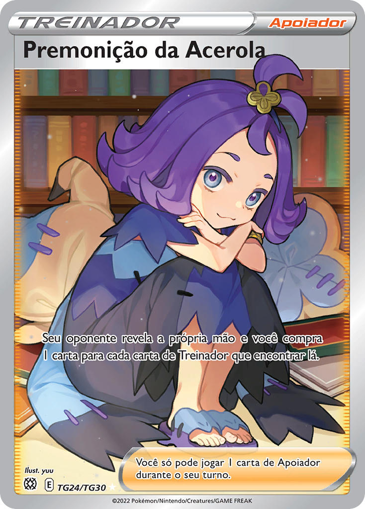 Premonição da Acerola TG24 — Astros Cintilantes Galeria de Treinador (Portuguese Pokémon TCG card)