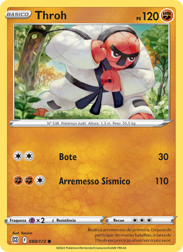 Throh 080 — Astros Cintilantes (Portuguese Pokémon TCG card)