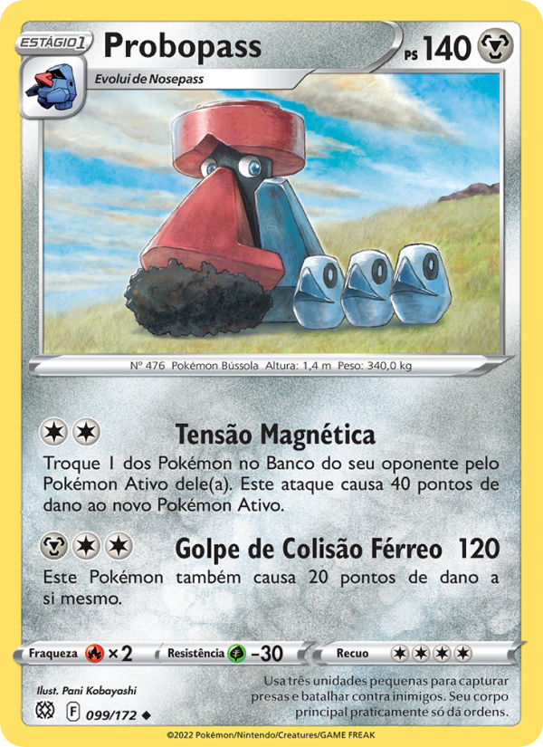 Probopass 099 — Astros Cintilantes (Portuguese Pokémon TCG card)