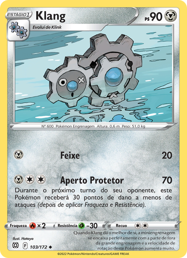 Klang 103 — Astros Cintilantes (Portuguese Pokémon TCG card)