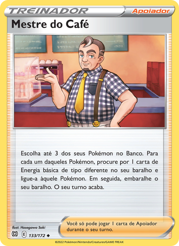 Mestre do Café 133 — Astros Cintilantes (Portuguese Pokémon TCG card)
