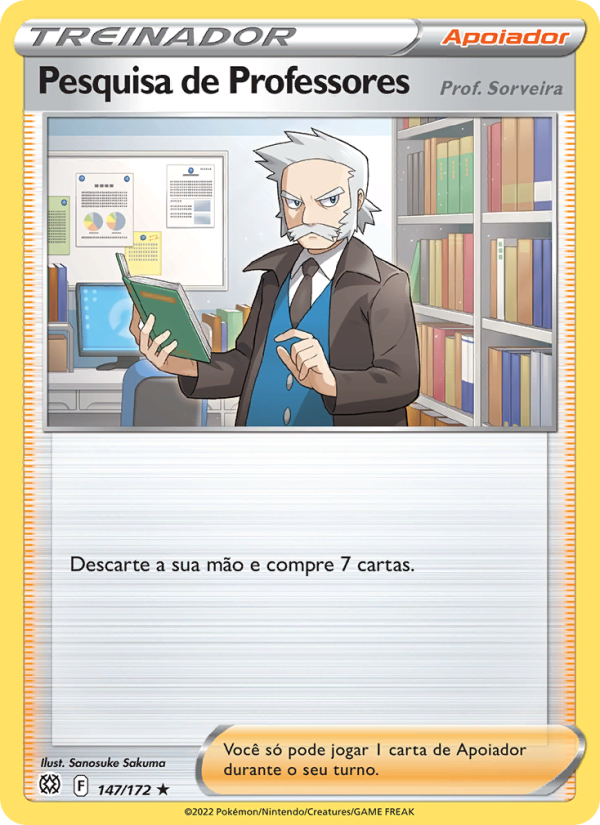 Pesquisa de Professores 147 — Astros Cintilantes (Portuguese Pokémon TCG card)
