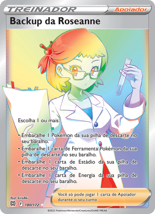 Backup da Roseanne 180 — Astros Cintilantes (Portuguese Pokémon TCG card)