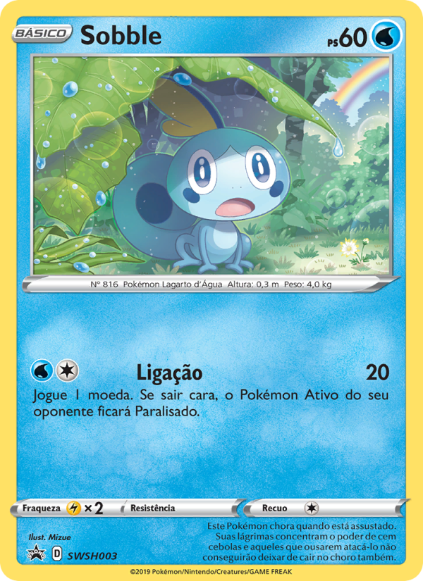 Sobble SWSH003 — ESES Promos (Portuguese Pokémon TCG card)