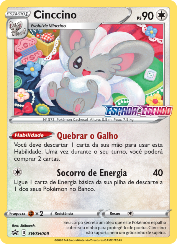 Cinccino SWSH009 — ESES Promos (Portuguese Pokémon TCG card)