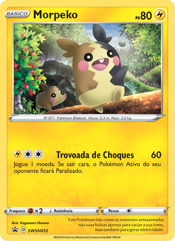 Morpeko SWSH012 — ESES Promos (Portuguese Pokémon TCG card)