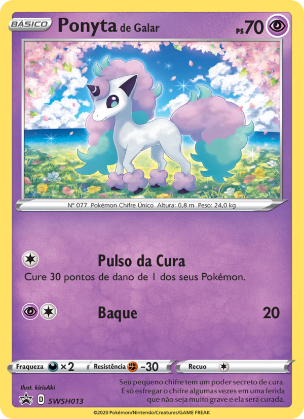 Ponyta de Galar SWSH013 — ESES Promos (Portuguese Pokémon TCG card)