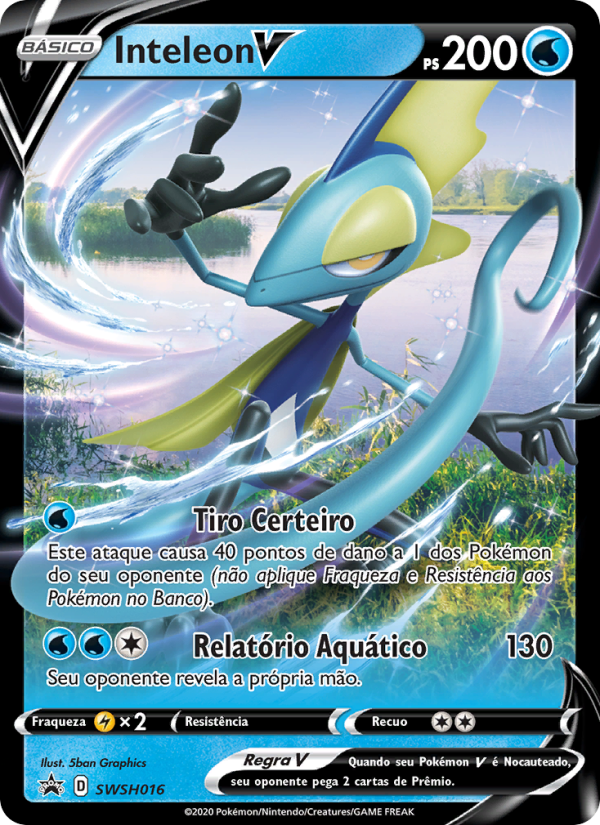 Inteleon V SWSH016 — ESES Promos (Portuguese Pokémon TCG card)