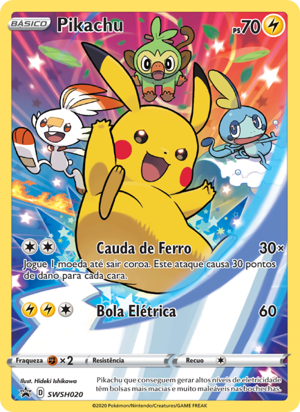 Pikachu SWSH020 — ESES Promos (Portuguese Pokémon TCG card)