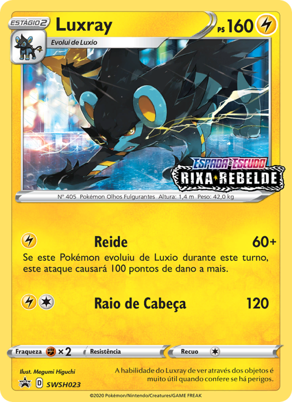 Luxray SWSH023 — ESES Promos (Portuguese Pokémon TCG card)
