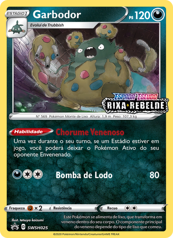 Garbodor SWSH025 — ESES Promos (Portuguese Pokémon TCG card)