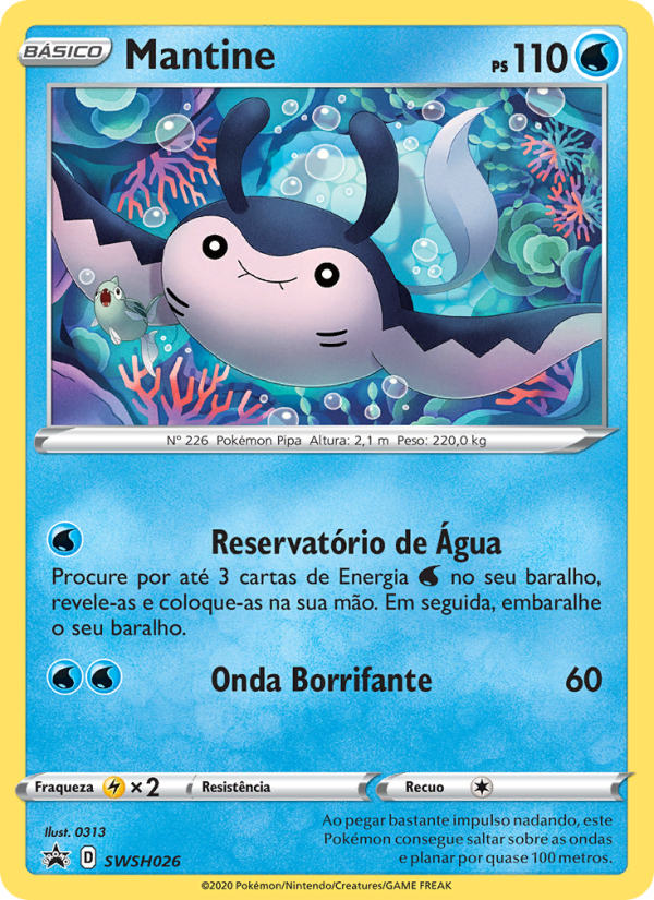 Mantine SWSH026 — ESES Promos (Portuguese Pokémon TCG card)