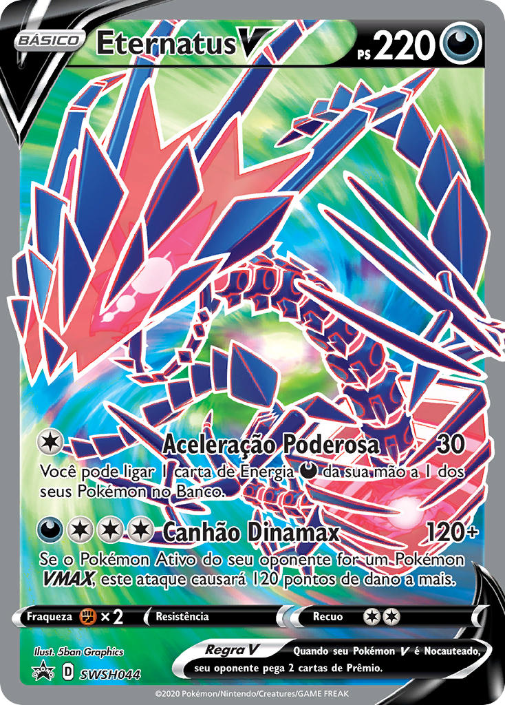 Eternatus V SWSH044 — Sword & Shield Promos (Portuguese Pokémon TCG card)