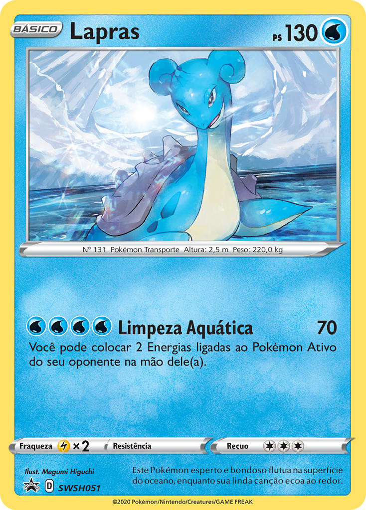 Lapras SWSH051 — Sword & Shield Promos (Portuguese Pokémon TCG card)