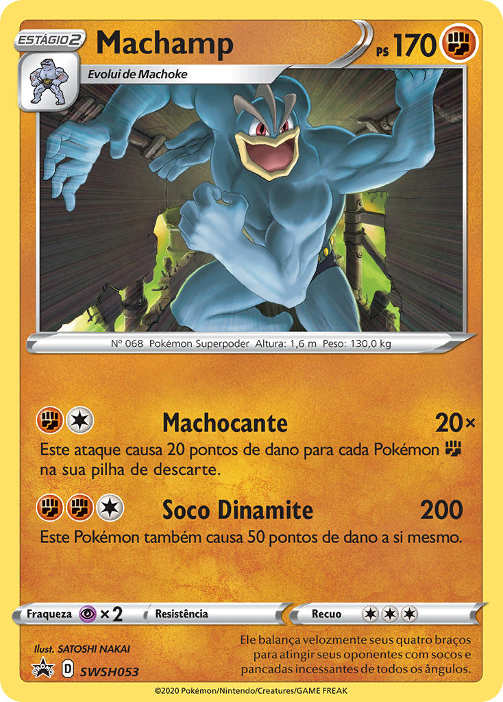 Machamp SWSH053 — Sword & Shield Promos (Portuguese Pokémon TCG card)