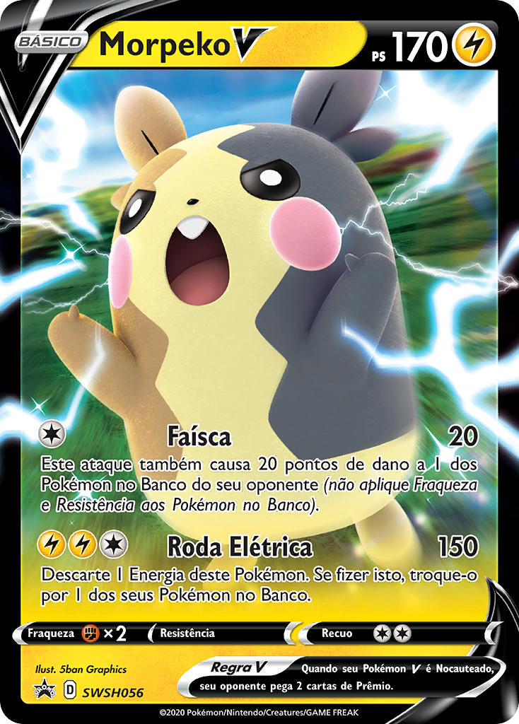 Morpeko V SWSH056 — Sword & Shield Promos (Portuguese Pokémon TCG card)