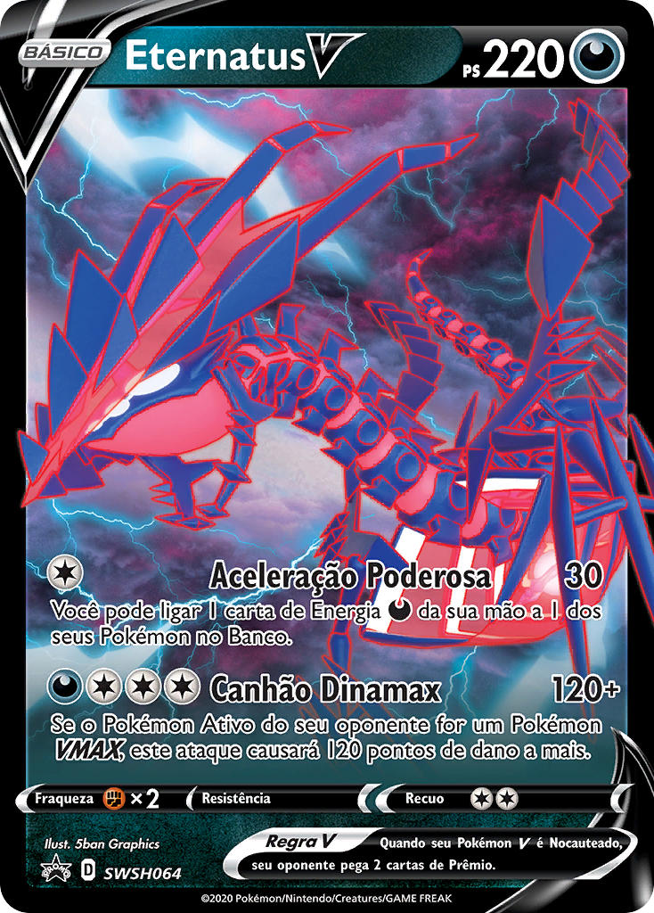 Eternatus V SWSH064 — Sword & Shield Promos (Portuguese Pokémon TCG card)