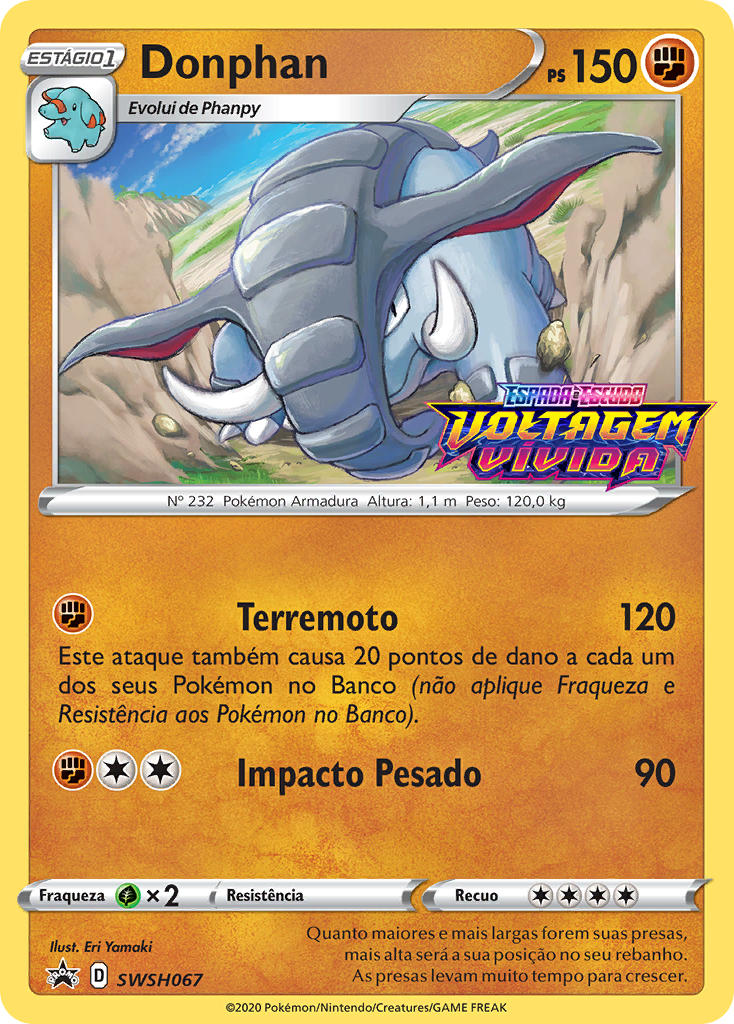 Donphan SWSH067 — Sword & Shield Promos (Portuguese Pokémon TCG card)