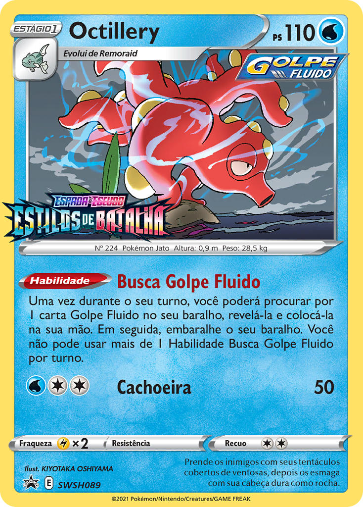 Octillery SWSH089 — Sword & Shield Promos (Portuguese Pokémon TCG card)