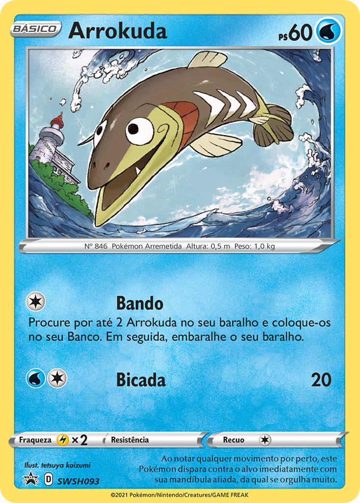 Arrokuda SWSH093 — Sword & Shield Promos (Portuguese Pokémon TCG card)