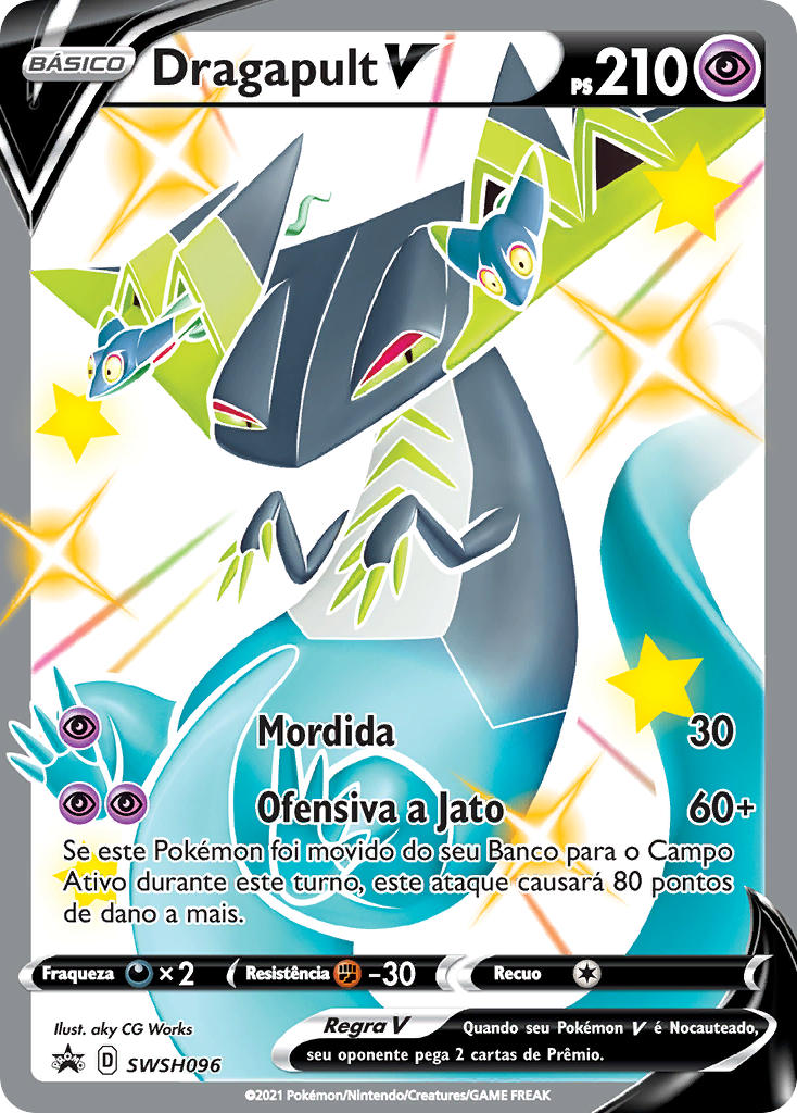 Dragapult V SWSH096 — Sword & Shield Promos (Portuguese Pokémon TCG card)