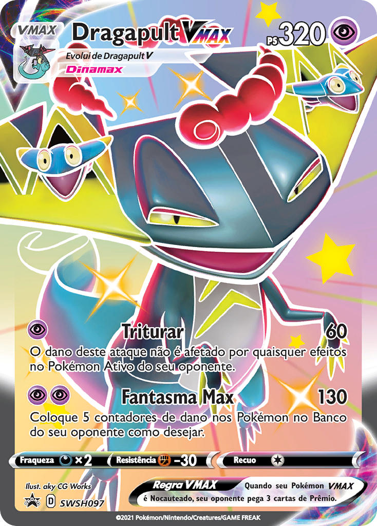 Dragapult VMAX SWSH097 — Sword & Shield Promos (Portuguese Pokémon TCG card)