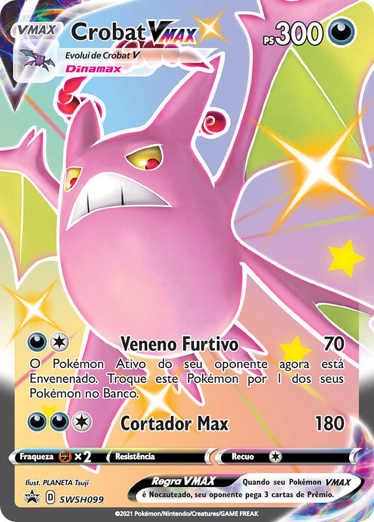 Crobat VMAX SWSH099 — Sword & Shield Promos (Portuguese Pokémon TCG card)