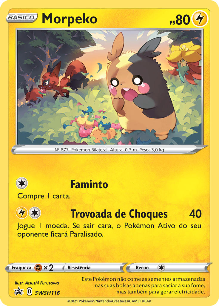 Morpeko SWSH116 — Sword & Shield Promos (Portuguese Pokémon TCG card)