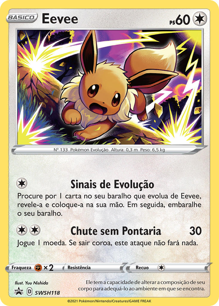 Eevee SWSH118 — Sword & Shield Promos (Portuguese Pokémon TCG card)