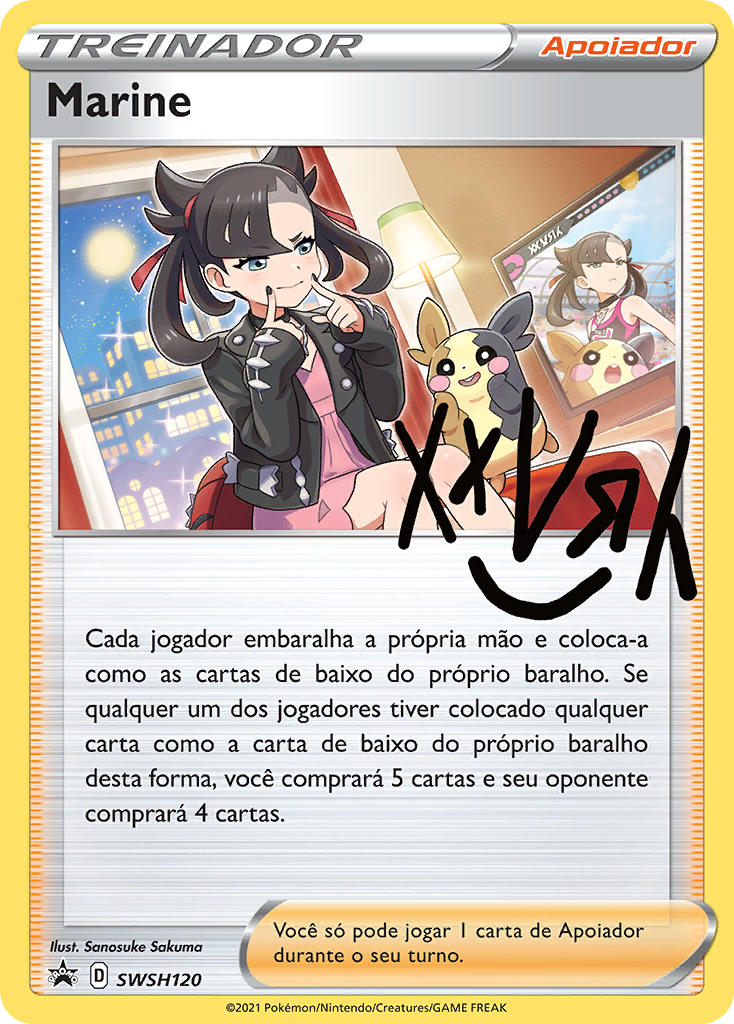 Marine SWSH120 — Sword & Shield Promos (Portuguese Pokémon TCG card)