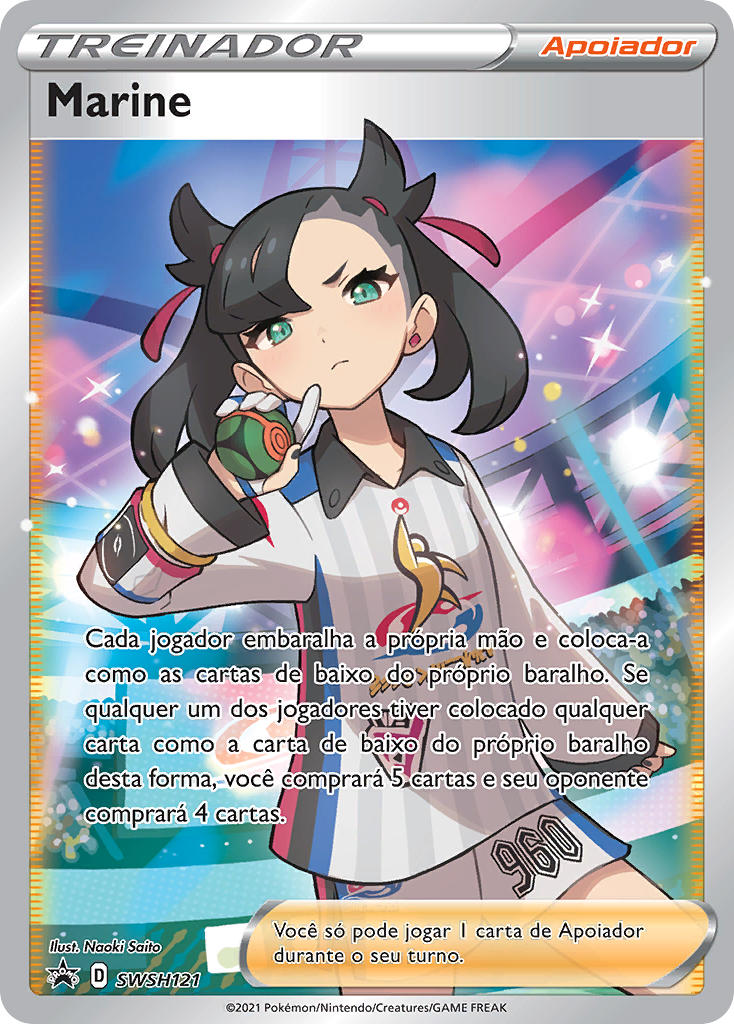 Marine SWSH121 — Sword & Shield Promos (Portuguese Pokémon TCG card)