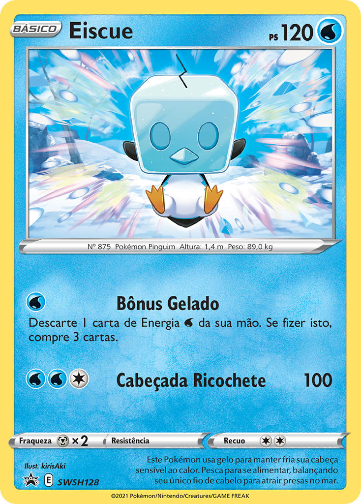 Eiscue SWSH128 — Sword & Shield Promos (Portuguese Pokémon TCG card)