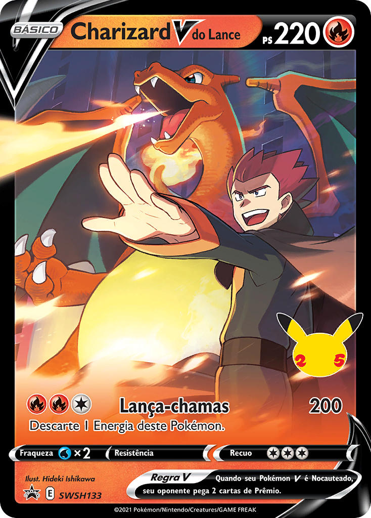 Charizard V do Lance SWSH133 — Sword & Shield Promos (Portuguese Pokémon TCG card)