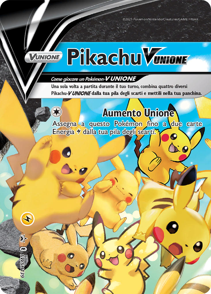 Pikachu V-UNIÃO SWSH139 — Sword & Shield Promos (Portuguese Pokémon TCG card)