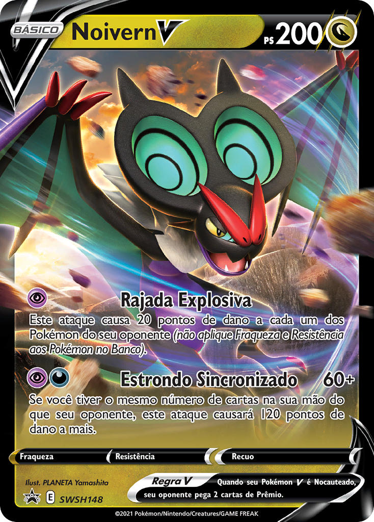 Noivern V SWSH148 — Sword & Shield Promos (Portuguese Pokémon TCG card)