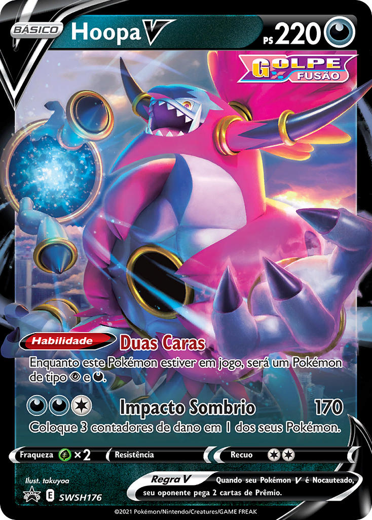 Hoopa V SWSH176 — Sword & Shield Promos (Portuguese Pokémon TCG card)