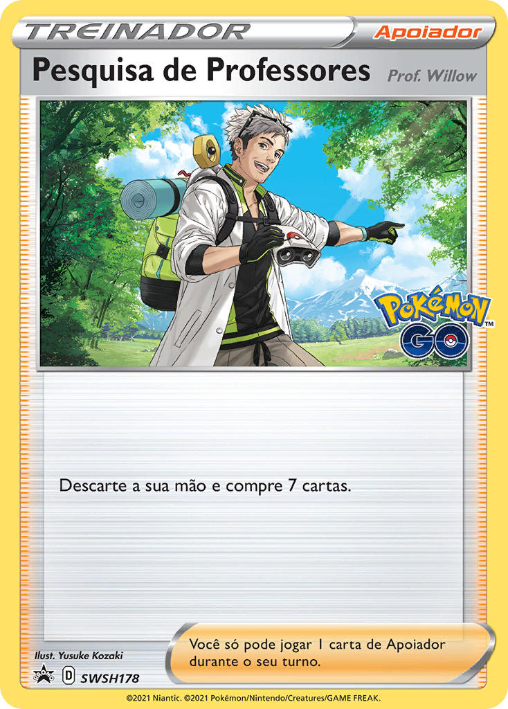 Pesquisa de Professores SWSH178 — Sword & Shield Promos (Portuguese Pokémon TCG card)