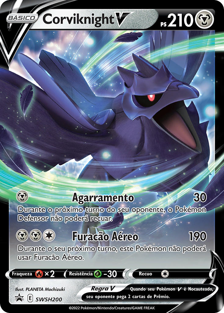 Corviknight V SWSH200 — Sword & Shield Promos (Portuguese Pokémon TCG card)