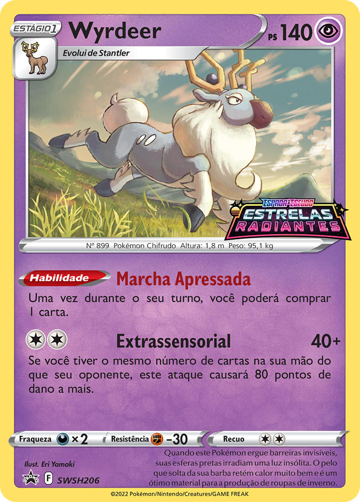 Wyrdeer SWSH206 — Sword & Shield Promos (Portuguese Pokémon TCG card)