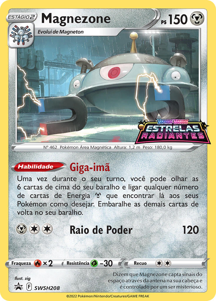 Magnezone SWSH208 — Sword & Shield Promos (Portuguese Pokémon TCG card)