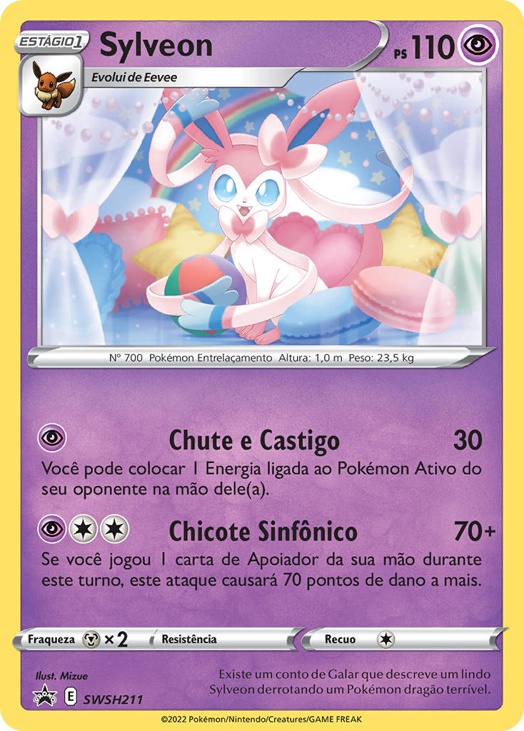 Sylveon SWSH211 — Sword & Shield Promos (Portuguese Pokémon TCG card)
