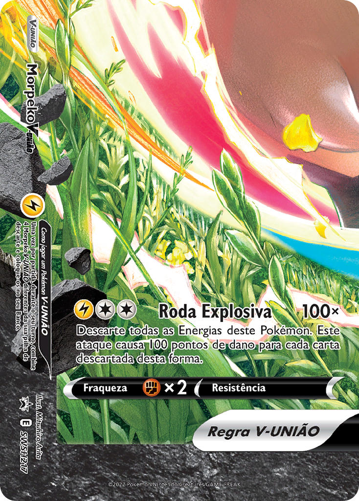 Morpeko V-UNIÃO SWSH217 — Sword & Shield Promos (Portuguese Pokémon TCG card)