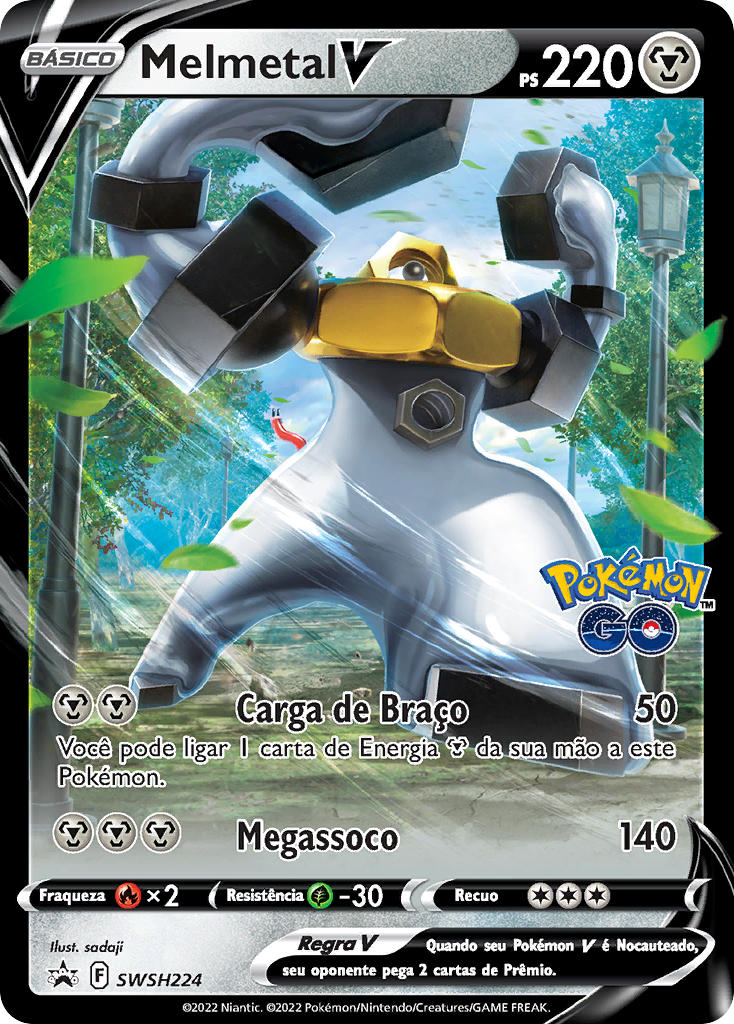 Melmetal V SWSH224 — Sword & Shield Promos (Portuguese Pokémon TCG card)