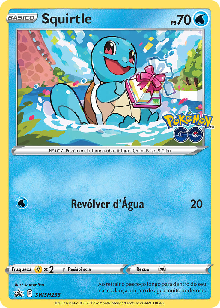 Squirtle SWSH233 — Sword & Shield Promos (Portuguese Pokémon TCG card)