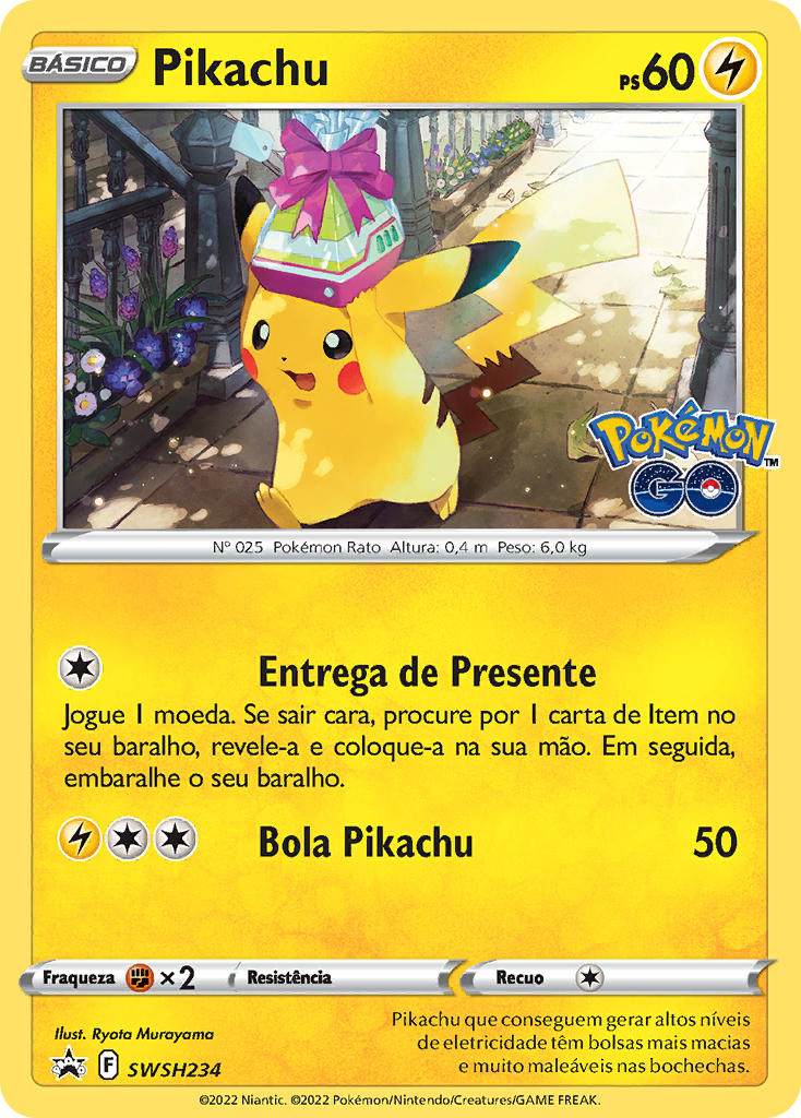 Pikachu SWSH234 — Sword & Shield Promos (Portuguese Pokémon TCG card)