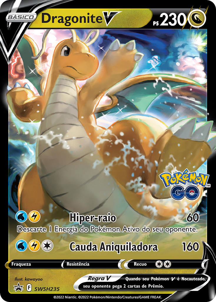 Dragonite V SWSH235 — Sword & Shield Promos (Portuguese Pokémon TCG card)