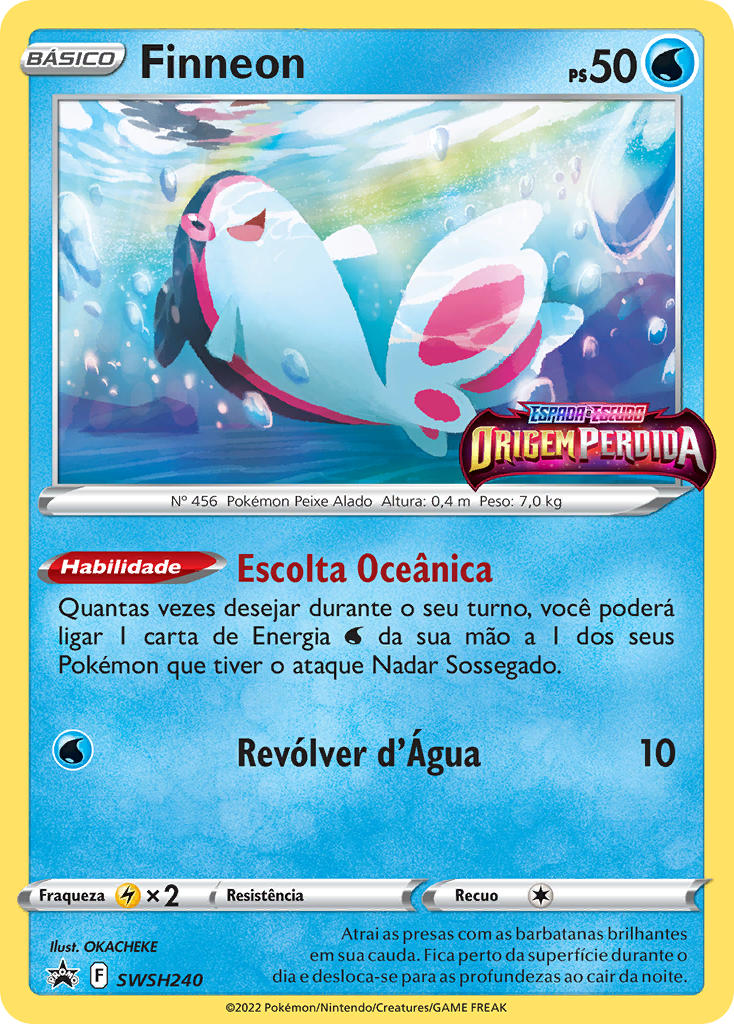 Finneon SWSH240 — Sword & Shield Promos (Portuguese Pokémon TCG card)