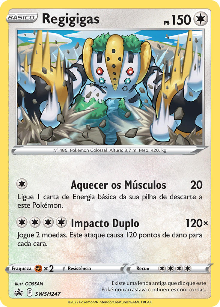 Regigigas SWSH247 — Sword & Shield Promos (Portuguese Pokémon TCG card)