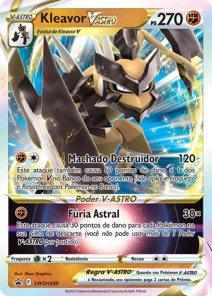 Kleavor V-ASTRO SWSH249 — Sword & Shield Promos (Portuguese Pokémon TCG card)