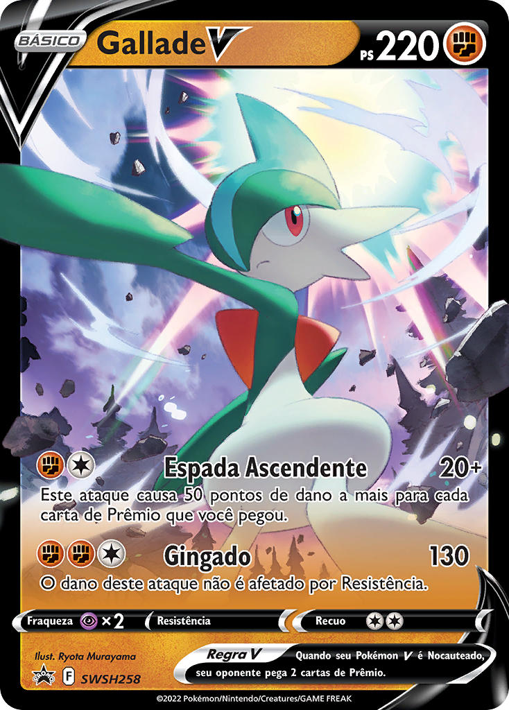 Gallade V SWSH258 — Sword & Shield Promos (Portuguese Pokémon TCG card)